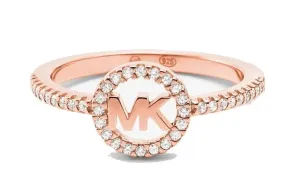 Michael Kors Luxusní bronzový prsten se zirkony MKC1250AN791 59 mm