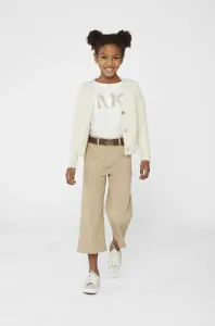 Dětská bavlněná košile s dlouhým rukávem Michael Kors bílá barva #5861553