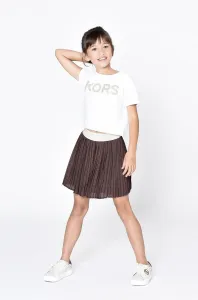 Dětská sukně Michael Kors hnědá barva, mini, áčková #5088420
