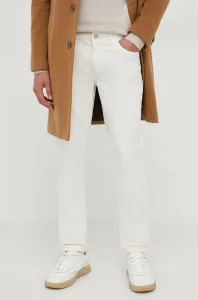 Kalhoty Michael Kors pánské, béžová barva, přiléhavé #6110871
