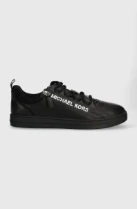 Kožené sneakers boty Michael Kors Keating Zip černá barva, 42S3KEFS8L
