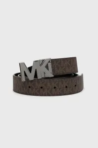 Oboustranný kožený pásek Michael Kors pánský, černá barva #1991068