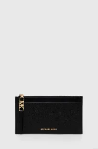 Kožená peněženka MICHAEL Michael Kors černá barva #5043862