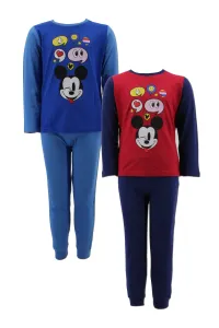 Mickey Mouse - licence Chlapecké pyžamo - SETINO Mickey Mouse G-643, vel. 110-152 Barva: Modrá, Velikost: 98-104