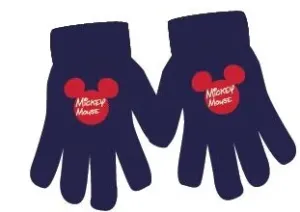 Mickey Mouse - licence Chlapecké rukavice - Mickey Mouse 52427189 , tmavě modrá Barva: Modrá tmavě, Velikost: uni velikost