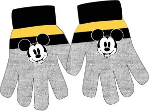 Mickey Mouse - licence Chlapecké rukavice - Mickey Mouse 5242A040 , světlě šedá/ černá Barva: Šedá, Velikost: uni velikost
