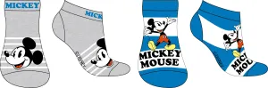 Mickey Mouse - licence Chlapecké kotníkové ponožky - Mickey Mouse 5234A310, modrá / šedá Barva: Mix barev, Velikost: 23-26