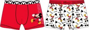 Mickey Mouse - licence Chlapecké boxerky - Mickey Mouse 5233A384, bílá / červená Barva: Mix barev, Velikost: 110-116