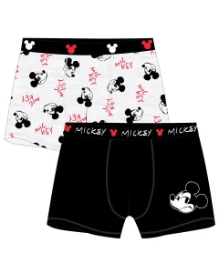 Mickey Mouse - licence Pánské boxerky - Mickey Mouse 5333C143, černá / šedý melír Barva: Mix barev, Velikost: L