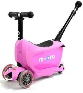 Dětské odrážedlo a koloběžka Micro Mini2Go Deluxe Plus barva Pink