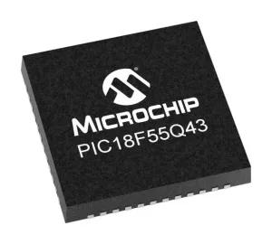 Microchip Pic18F55Q43-I/pt Mcu, 8-Bit, 64Mhz, Tqfp-48