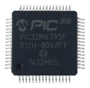 Microchip Pic32Mx795F512H-80V/pt Mcu, 32Bit, 80Mhz