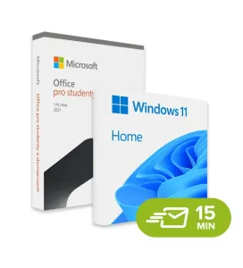 MS Windows 11 Home + Office 2021 Home & Student, CZ doživotní elektronická licence, 32/64 bit