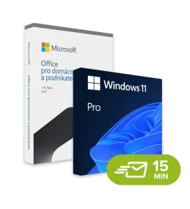 MS Windows 11 Pro + Office 2021 Home & Business, CZ doživotní elektronická licence, 32/64 bit