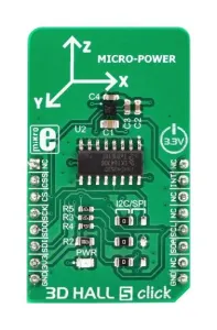 Mikroelektronika Mikroe-3197 3D Hall 5 Click Board
