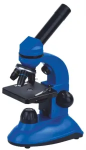 Mikroskop Discovery Nano Gravity, zvětšení až 400 x, modrý