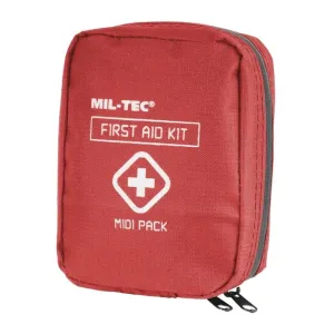 Mil-tec lékárnička First Aid Kit Midi, červená