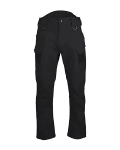 Mil-tec Assault zateplené softshellové kalhoty, černé - XL