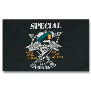 Mil-Tec  vlajka special forces, 150 cm x 90 cm