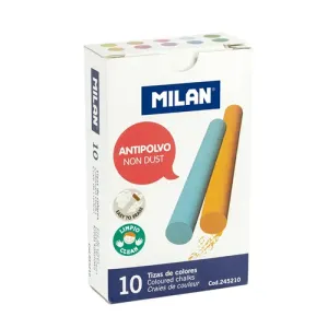 MILAN - Křída kulatá barevná bezprašná 10 ks