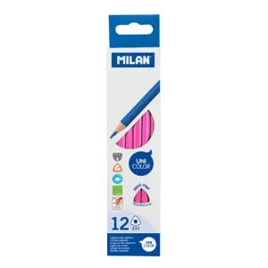 MILAN - Pastelky Ergo Grip trojhranné, Pink #4015775