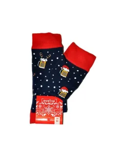 Milena 1290 Vánoční pánské ponožky, 38-41, červená #5478932