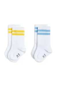 Dětské ponožky Mini Rodini 2-pack bílá barva