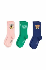Dětské ponožky Mini Rodini 3-pack zelená barva