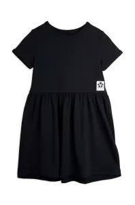 Dívčí šaty Mini Rodini černá barva, mini, áčková #5820530