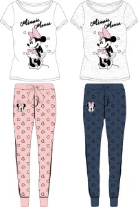 Minnie Mouse - licence Dámské pyžamo - Minnie Mouse 5304A252, bílá / lososové kalhoty Barva: Bílá, Velikost: S
