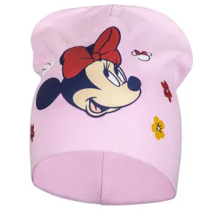 Minnie Mouse - licence Dívčí čepice - Minnie Mouse 036, světle růžová Barva: Růžová světlejší, Velikost: velikost 54