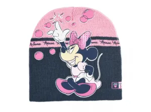 Minnie Mouse - licence Dívčí kojenecká zimní čepice - Minnie Mouse TH4146, růžová tmavší Barva: Růžová tmavší, Velikost: velikost 48