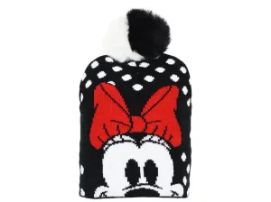 Minnie Mouse - licence Dívčí zimní čepice - Minnie Mouse HS4042, černá Barva: Černá, Velikost: velikost 52