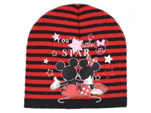 Minnie Mouse - licence Dívčí zimní čepice - Minnie Mouse HS4045, červená Barva: Červená, Velikost: velikost 54