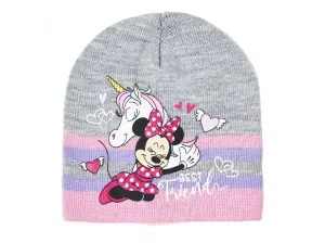 Minnie Mouse - licence Dívčí zimní čepice - Minnie Mouse TH4001, šedá Barva: Šedá, Velikost: velikost 54