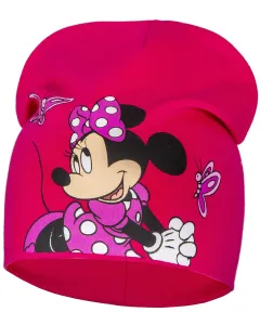 Minnie Mouse - licence Dívčí čepice - Minnie Mouse 23-1146, sytě růžová Barva: Růžová, Velikost: velikost 54