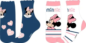 Minnie Mouse - licence Dívčí ponožky - Minnie Mouse 52349874, tmavě modrá / bílá Barva: Mix barev, Velikost: 27-30
