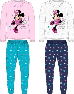 Minnie Mouse - licence Dívčí pyžamo - Minnie Mouse 52049864, světle šedý melír/ tmavě modrá Barva: Šedá, Velikost: 104