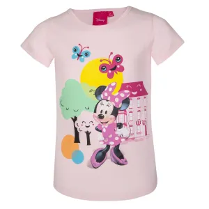 Minnie Mouse - licence Dívčí tričko - Minnie Mouse 210, růžová Barva: Růžová, Velikost: 98