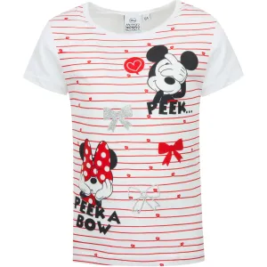 Minnie Mouse - licence Dívčí triko - Minnie SE1147 , vel. 98-128 Barva: Bílá, Velikost: 116