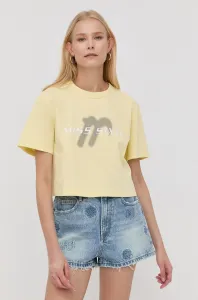 Bavlněné tričko Miss Sixty žlutá barva #3719091