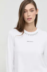 Tričko s dlouhým rukávem Miss Sixty bílá barva