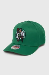 Čepice s vlněnou směsí Mitchell&Ness Boson Celtics zelená barva, s aplikací