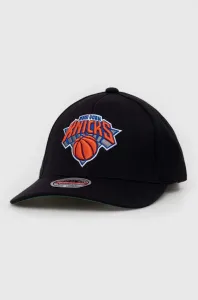 Čepice s vlněnou směsí Mitchell&Ness Brooklyn Nets černá barva, s aplikací