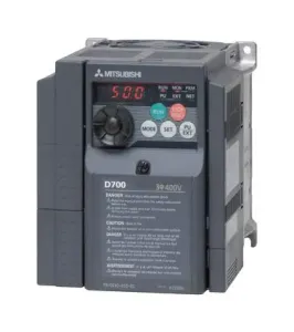 Mitsubishi Fr-D720S-070Sc-Ec Frequency Inverter, 1-Ph, 1.5Kw, 7A