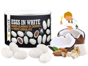 Mixit Vajíčka v bílé čokoládě s kokosem 240 g expirace