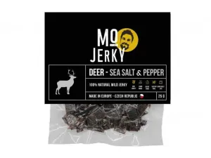 Sušené maso MO JERKY Jelení jerky - Mořská sůl & pepř 25 g #3863688