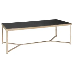 Brüxxi Konferenční stolek Lola, 120 cm, černá / měděná