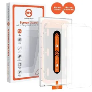 Mobile Origin Orange Screen Guard iPhone 15 Pro Max/15 Plus 2ks s aplikátorem