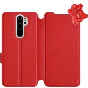 Flip pouzdro na mobil Xiaomi Redmi Note 8 Pro - Červené - kožené -   Red Leather